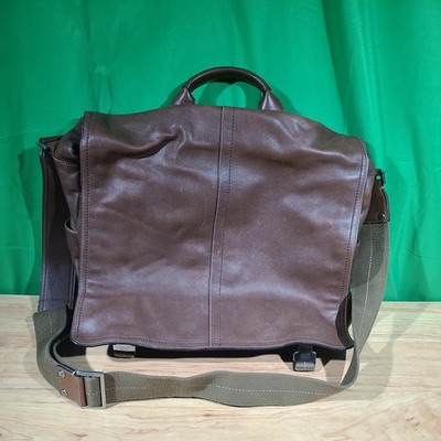 coach crossbody travel bag COACH Leatherware Messenger Bag Crossbody Travel Office Bag Brown Leather  05A01