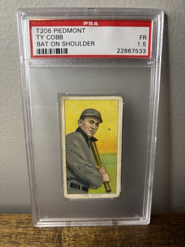 1909-11 T206 Piedmont 150/25 Ty Cobb Bat On Shoulder - PSA 1.5