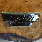 Vintage Hull Pottery Rectangle Planter F78 Green Brown Drip Glaze Leaf Pot