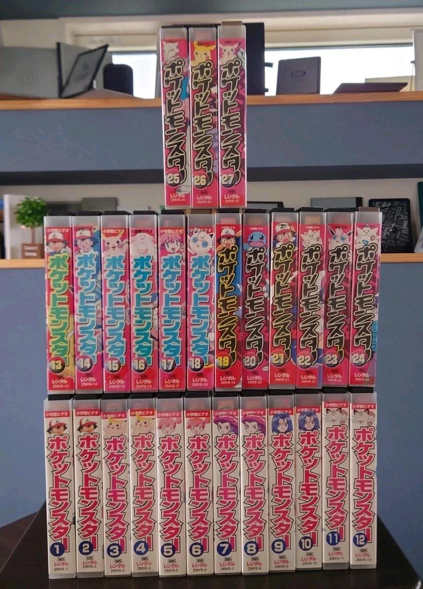 Pokemon Pocket Monsters VHS Vol. 1-27 FULL SET Japanese Shogakukan