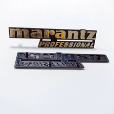 1PCS For Marantz Speaker Replacement Aluminum Badge Logo 190mm x 40mm