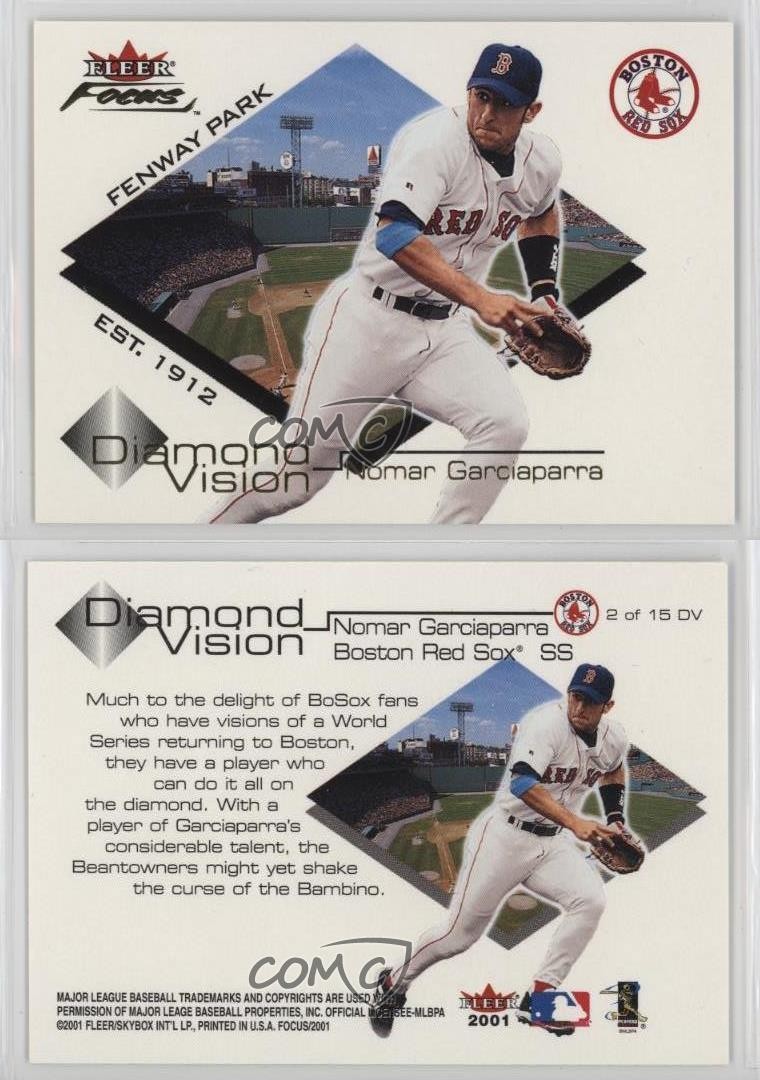 2001 Fleer Focus Diamond Vision Nomar Garciaparra #2DV 0w8
