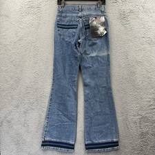 Vintage Lee Pipes Jeans Boys Size Small 27x34 Wide Leg Pockets Baggy Skater Y2K