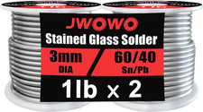 60/40 Solder for Stained Glass, 1/8" 3Mm Dia, 2 Lb Spool