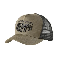 Triumph Motorcycles Khaki/Black Trucker Hat - MCAS2356