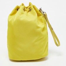 Borsa hobo chic da donna, borsa a secchiello in nylon con coulisse per