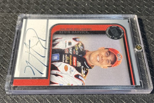 NASCAR Kevin Harvick / 2005 Press Pass Signings / Autographed CARD in seal CASE - 第 8/19 張圖片