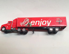 Coca Cola, Werbe-Truck,  Metall, H&auml;nger Kunstst. "enjoy". L.18 cm