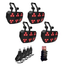 4x Chauvet DJ Wash FX Hex ILS multi-purpose LED  4x DFiUSB2 Transceivers