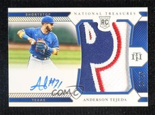 2021 Panini National Treasures Holo Gold 25/25 Anderson Tejeda #179 Auto 1b8