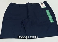 Matty M Women's Chino Shorts, Navy, Size XL