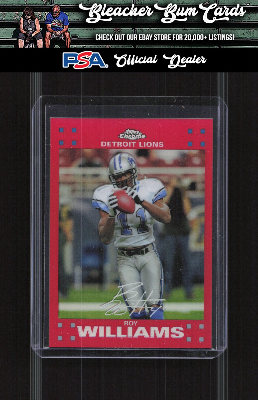 2007 Topps Chrome TC132 Roy Williams Red Refractors Uncirculated #/139