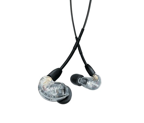 Pour Shure SE215 Écouteurs intra-auriculaires professionnels amovibles isolants phoniques - Transparents - Photo 2 sur 4