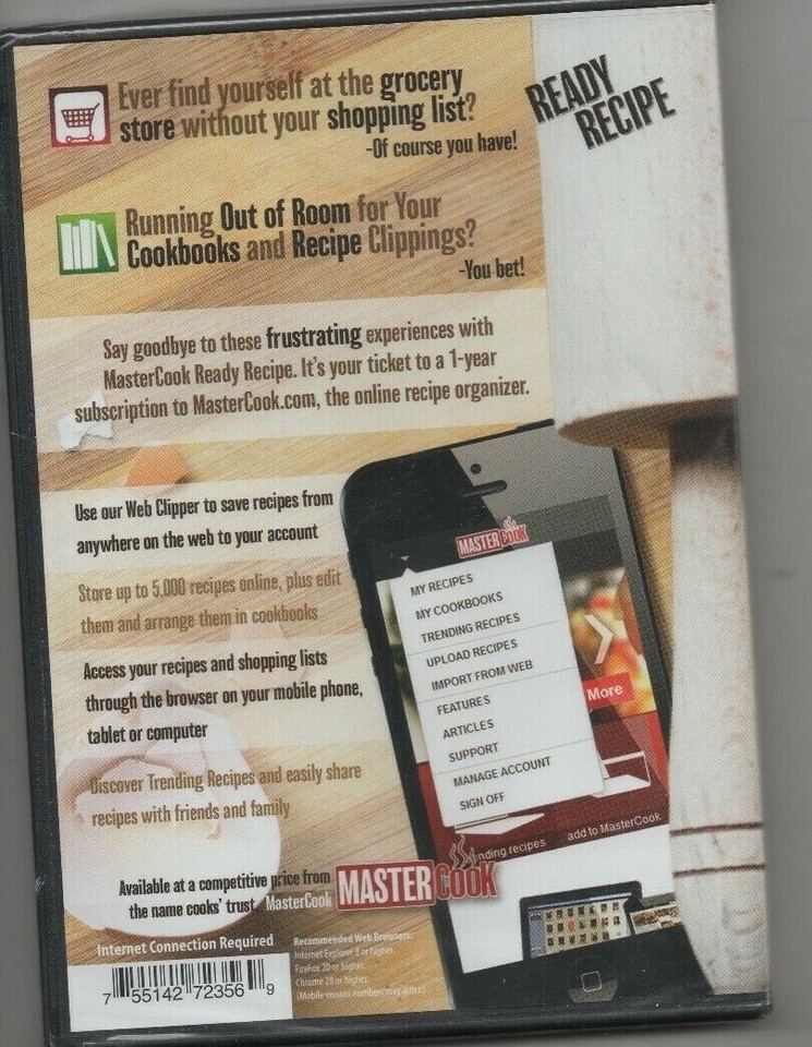 Mastercook Ready Recipe PC, NEW. | eBay