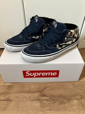 Supreme Vans Half Cab Leopard Sneaker Schuhe Größe US 10 Farbe Navy Fashion G...