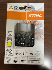 23RM 81 Stihl 20" Chain .325 Pitch .050 Gauge 81 Drive Links 3693-005-0081