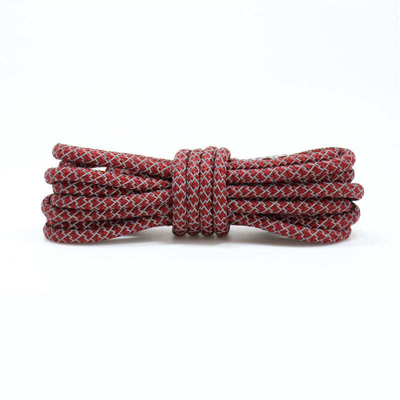 Round Reflective Shoe Laces Athletic Safety Sneakers Shoelaces Running