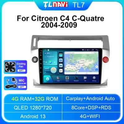 Car Radio For Citroen C4 C-Triomphe Quatre Navigation Multimedia Player DVD GPS