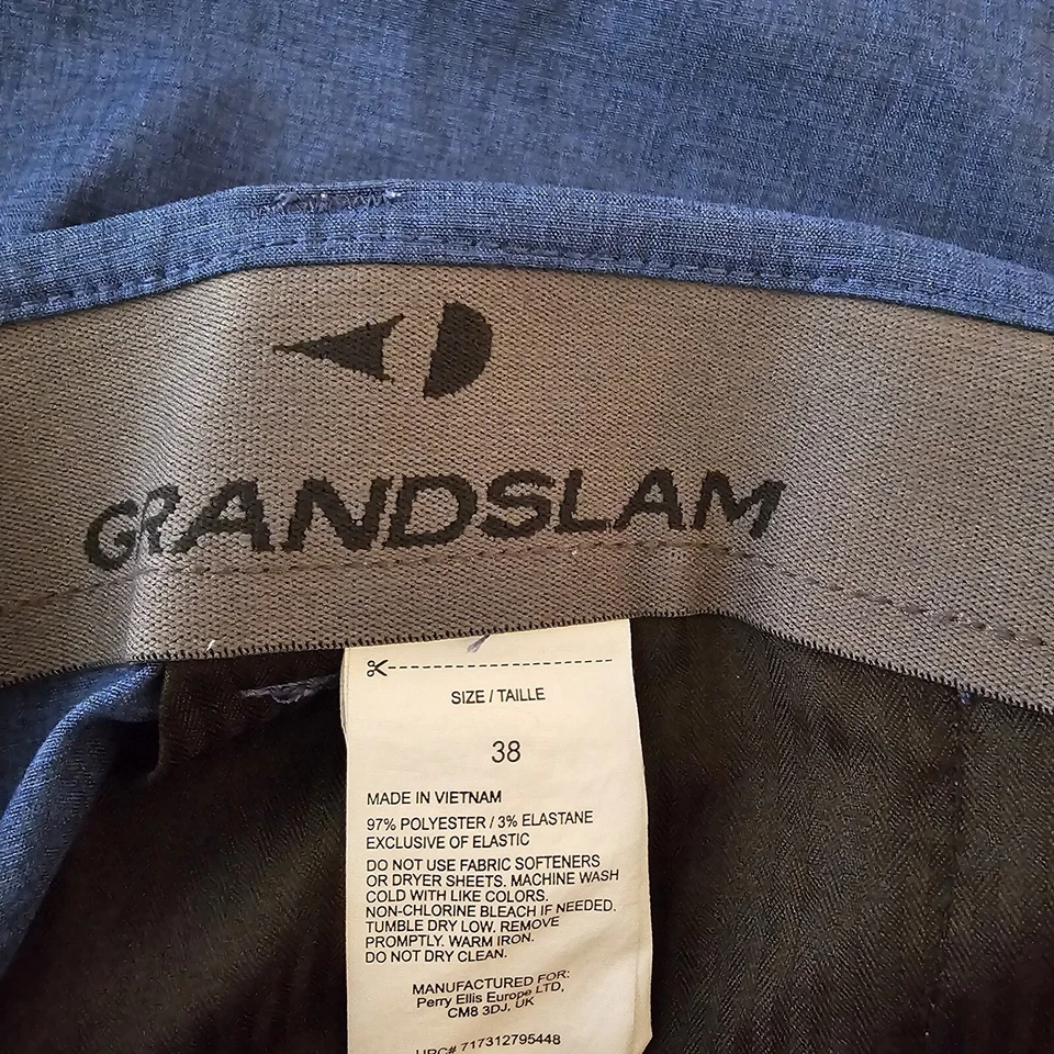 Pantalones cortos de golf Grand Slam para hombre talla 38 azules  Foto 3 de 4