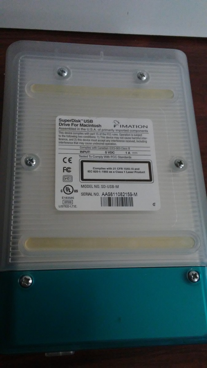 Imation SD-USB-M SuperDisk USB Drive for Macintosh | eBay