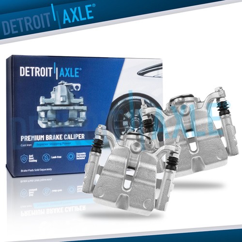 Pair Rear Disc Brake Calipers w/ Brackets Assembly for 2014 - 2021 Jeep Cherokee