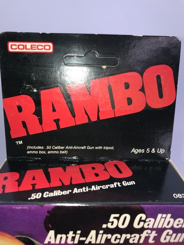 Pistola antiaérea Coleco 1986 Rambo calibre .50 nueva sellada - Imagen 5 de 6