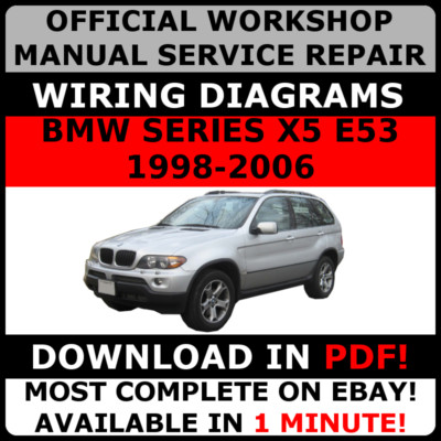 OFFICIAL WORKSHOP Repair MANUAL for BMW SERIES X5 E53 1998-2006 WIRING | eBay