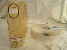 vintage Germany Europe color slides photograph transparency + rotary Slide tray