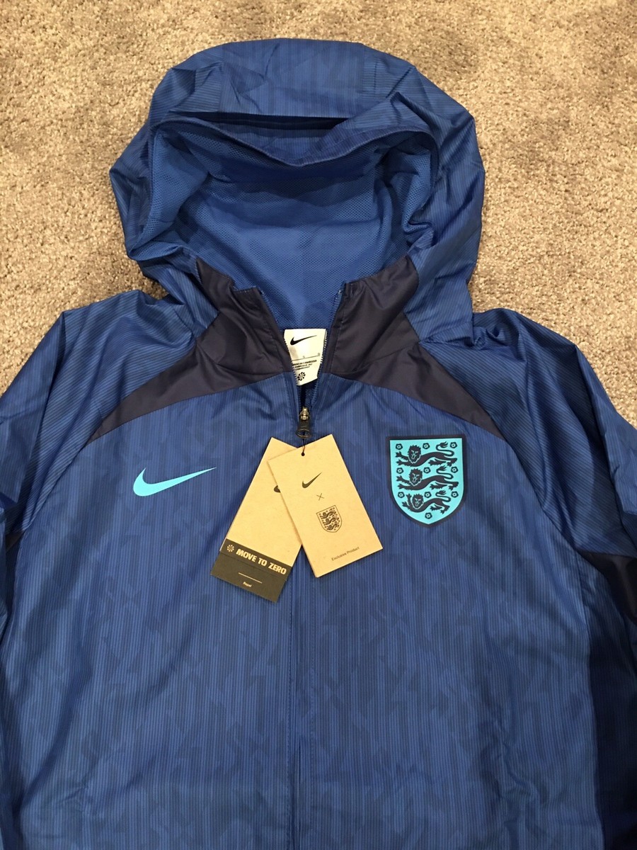 ウェア England Windbreaker Jacket Nike England AWF Pre-Match Full Zip Soccer Jacket Mens Sz Large