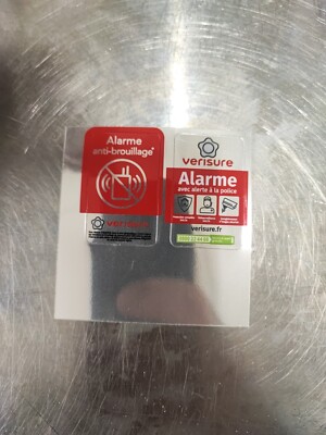 Autocollant Dissuasif Officiel VERISURE Alarme - Dimensions 2,5x4cm - Modèle 2025 Neuf