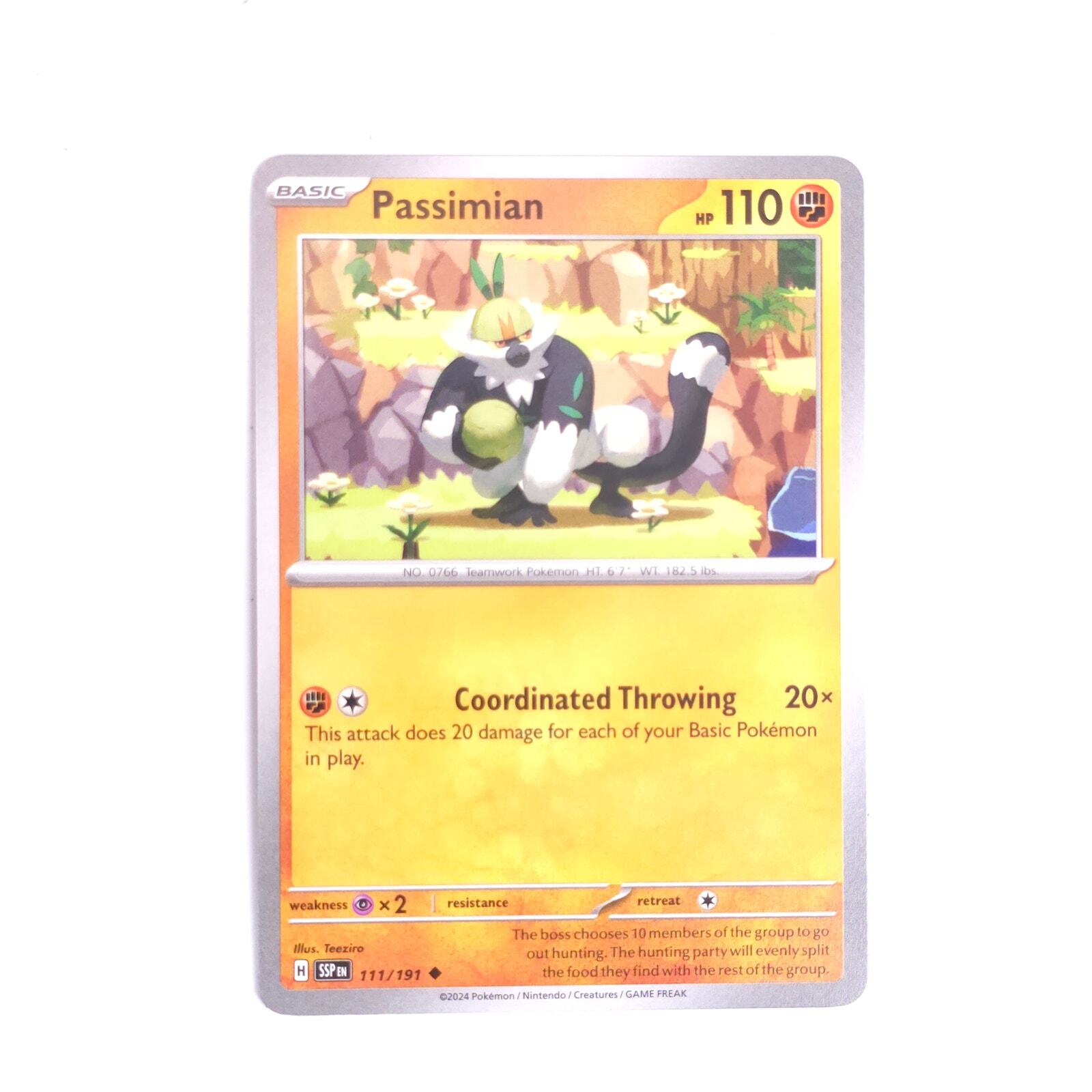 Passimian 111/191 Pokemon SV08: Surging Sparks Uncommon NM