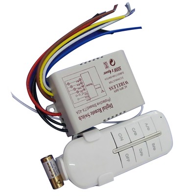 4 Way Light Lamp Digital Wireless Remote Controller Switch ON/OFF 110-240V New