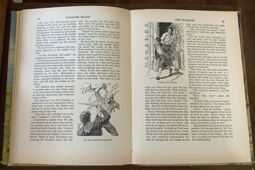 Treasure Island By R. L. Stevenson Hardcover Illustrated By F. G. Moorsom - Foto 4 di 11
