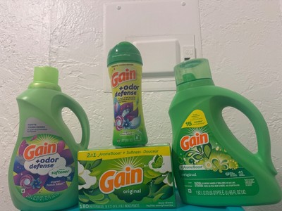Gain laundry Detergent bundle (liquid, softener, scent booster, dryer sheets)