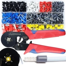 670PCS Cable Cord Wire Crimper with Pin End Bootlace Ferrule Terminal Set