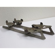 Vintage 1940's Union Hardware Metal Clamp On Ice Skates Size 10