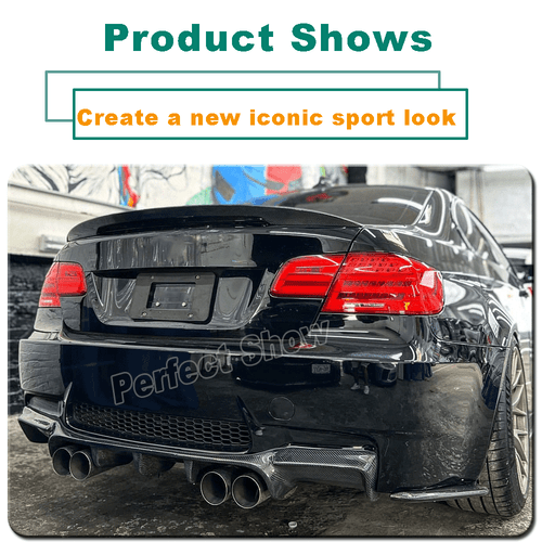 Carbon Heckdiffusor für BMW 3er E92 E93 M3 07-13 Heckschürze Heckansatz Spoiler - Picture 5 of 12