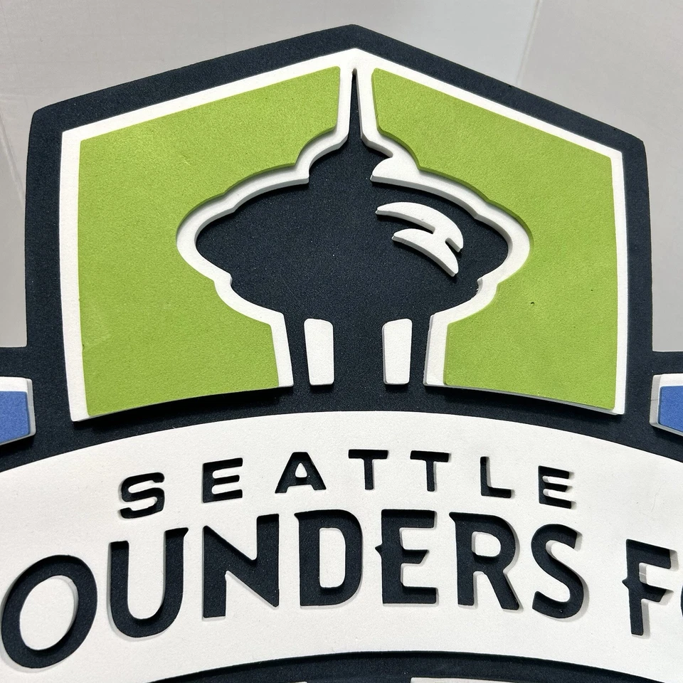 MLS Seattle Sounders FC 3D Fan Foam Logo Holding Wall Sign Made in USA - Image 3 of 4