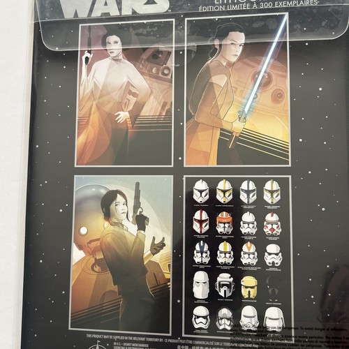 NEW D23 2017 Star Wars Lithograph Set Rey Leia Stormtrooper - Picture 11 of 11