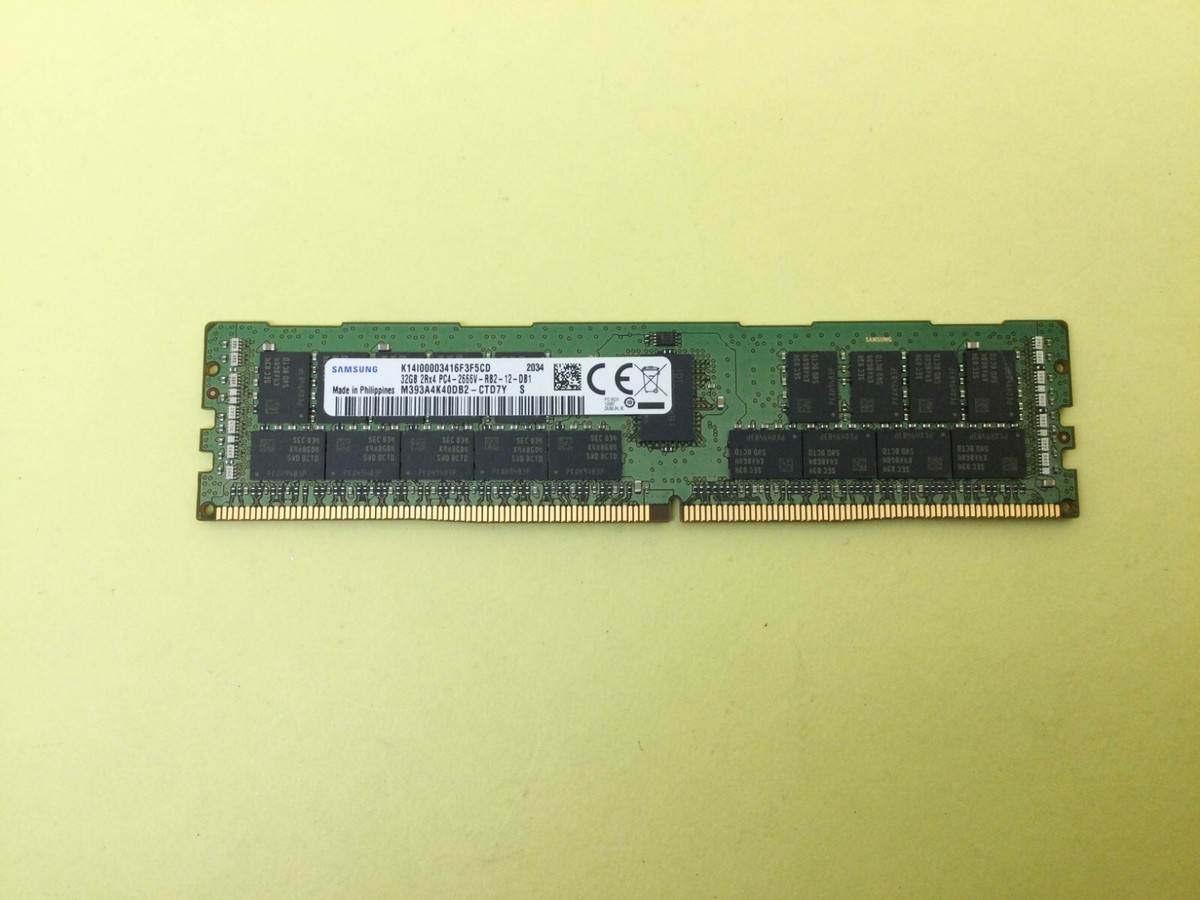SAMSUNG 32GB (1X32GB) 2RX4 PC4-2666V ECC SERVER MEMORY