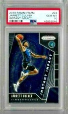 2019-20 PANINI PRIZM JARRETT CULVER  INSTANT IMPACT PSA 10 RC