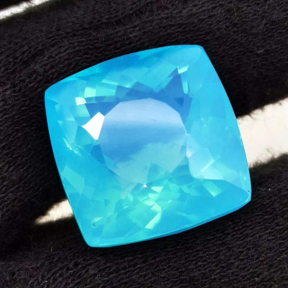 Piedra preciosa suelta corte cojín ópalo azul natural sin tratar 33,15 quilates certificado A+ EGL Foto 4 de 4