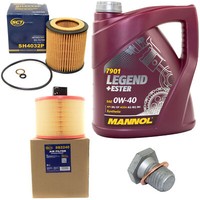MotoröL Filter Set 0W40 4 Liter + ÖLablassschraube FüR BMW 3Er E91 Touring E93