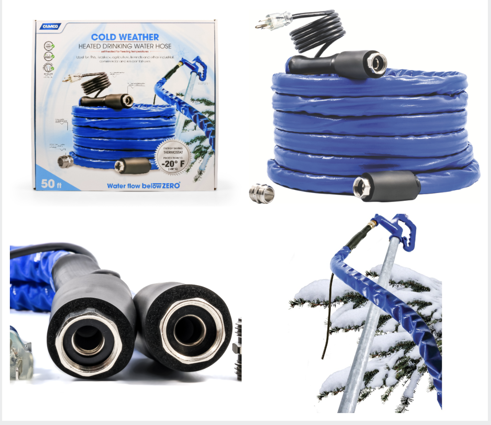 50 ft Heated Drinking Water Hose Energy Saving Thermostat Lead-Free CAMCO  22912 | eBay