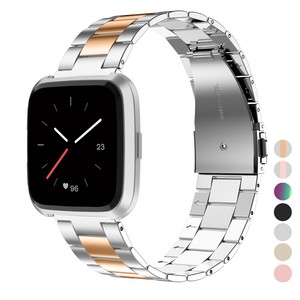 silver fitbit watch
