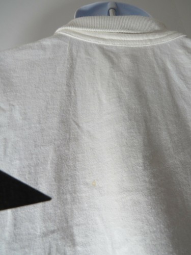 Vintage 90s ART POLO SHIRT graphic JULI FLAG BAG 1994 White sport rare vtg 1990s - Picture 8 of 8