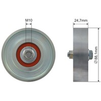 NTY Umlenk-/FüHrungsrolle Keilrippenriemen FüR Toyota Yaris _P9_ 1.3 Vvt-I