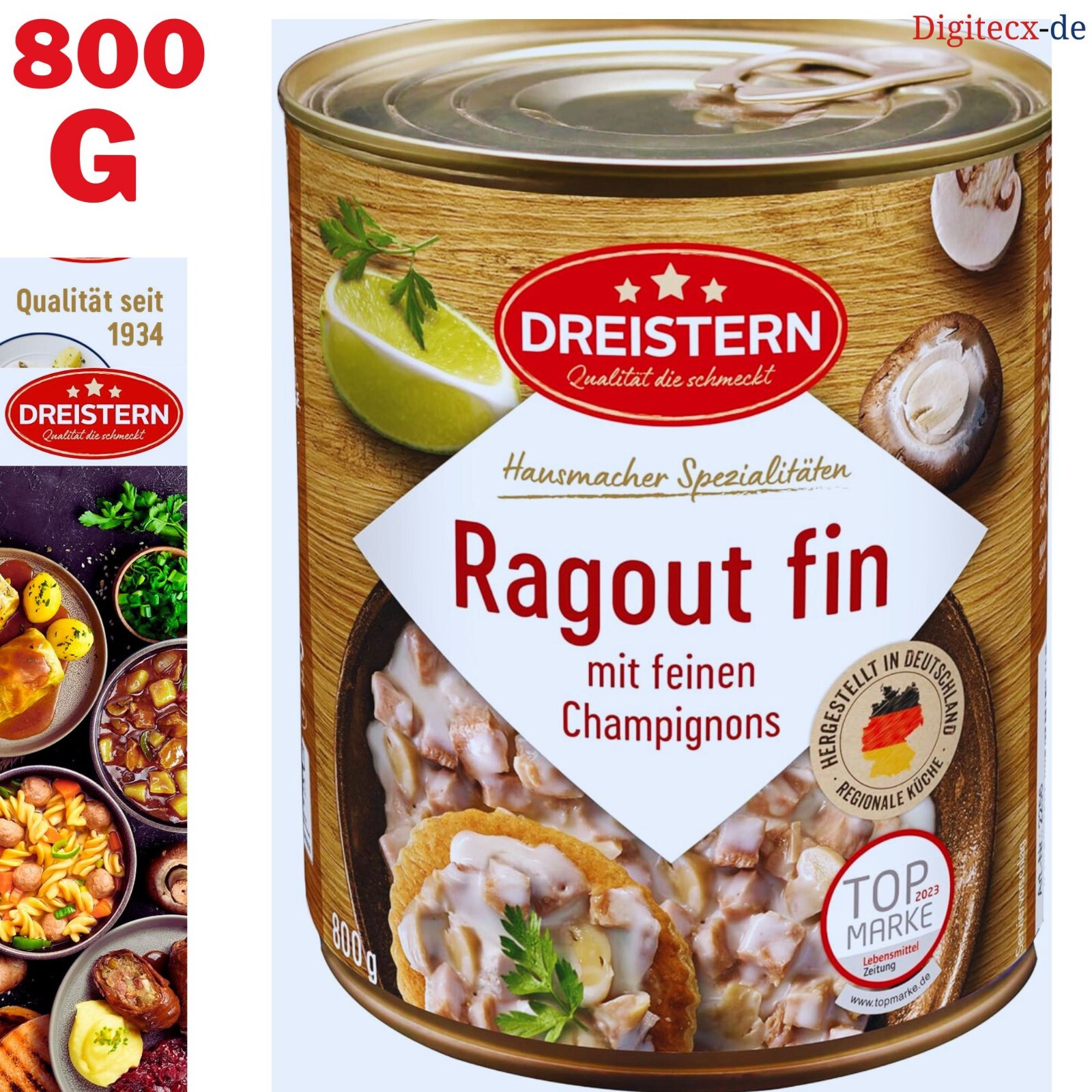 ORIGINAL DREISTERN RAGOUT FIN MIT CHAMPIGNONS IN FEINER SAHNESAUCE