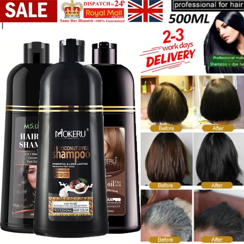 Mokeru Instant Hair Colour Dye Shampoo Natural Plants Essence Coloring