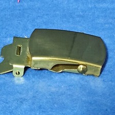 Plain Solid Brass Uniform Belt 1-7/8" Front For 33mm Belt 1.3 oz, Made In U.S.A.